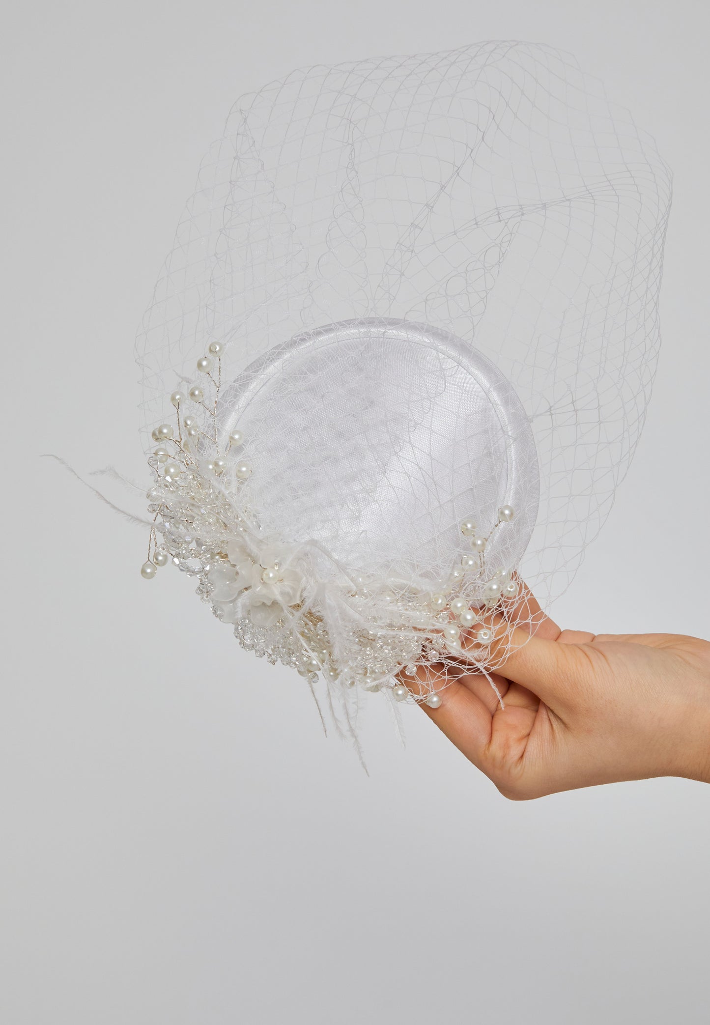 Women's Bead Embroidered Wedding Hat