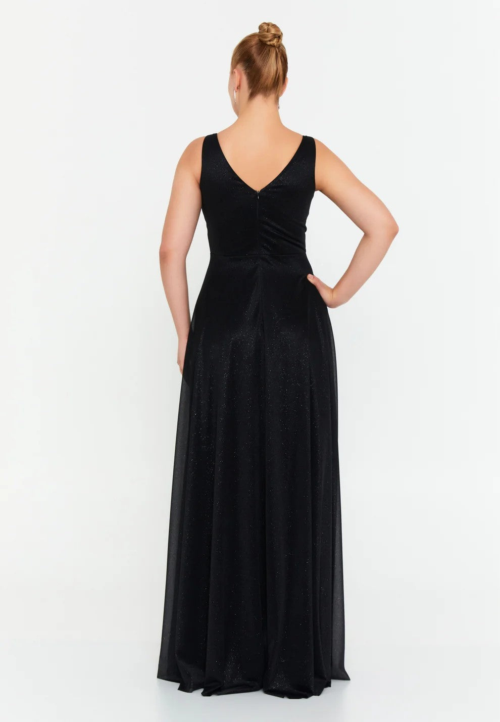 Sleeveless Maxi Chiffon Column Regular Wedding Guest Dress