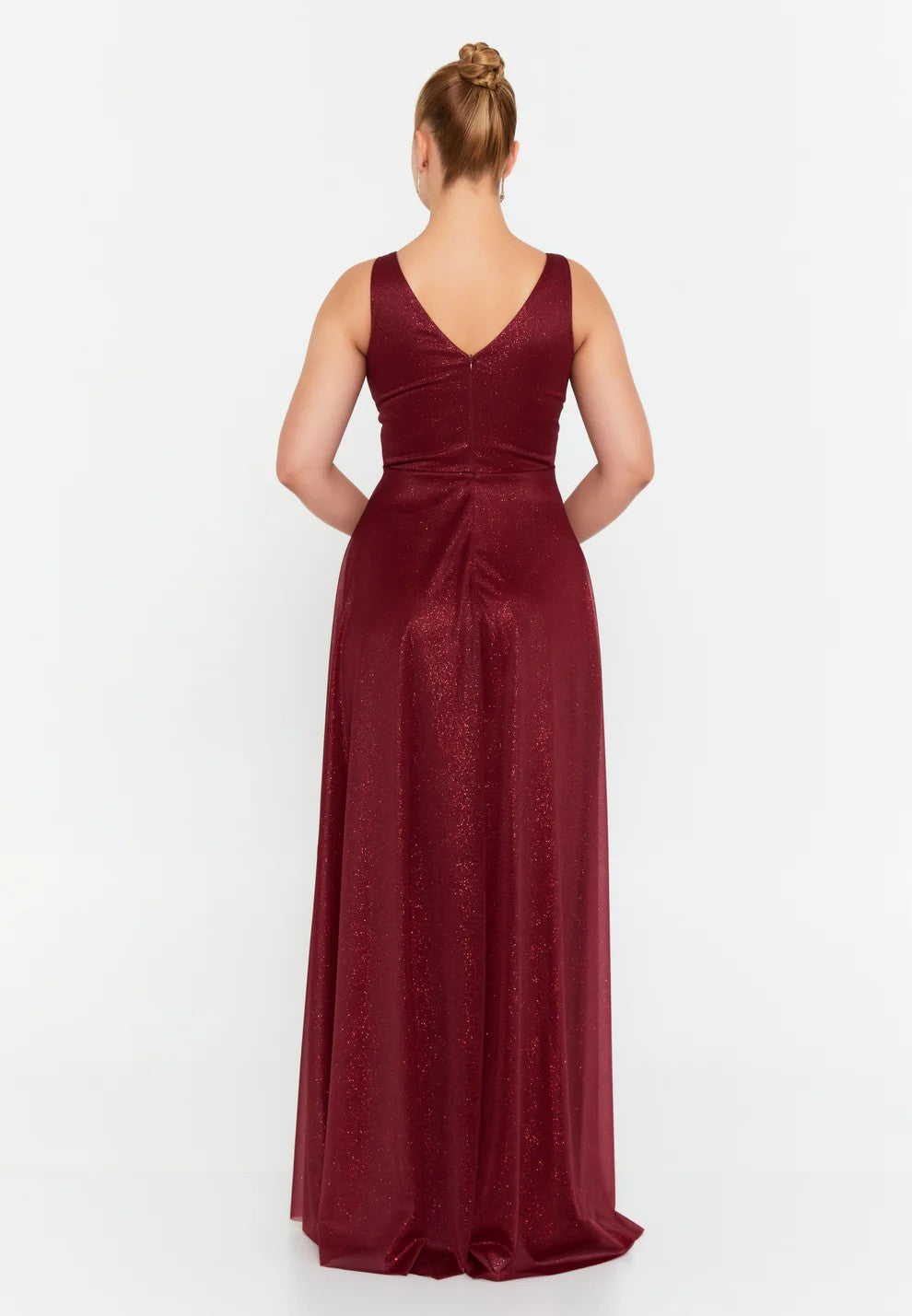 Column Regular Wedding Guest Dress Sleeveless Maxi Chiffon