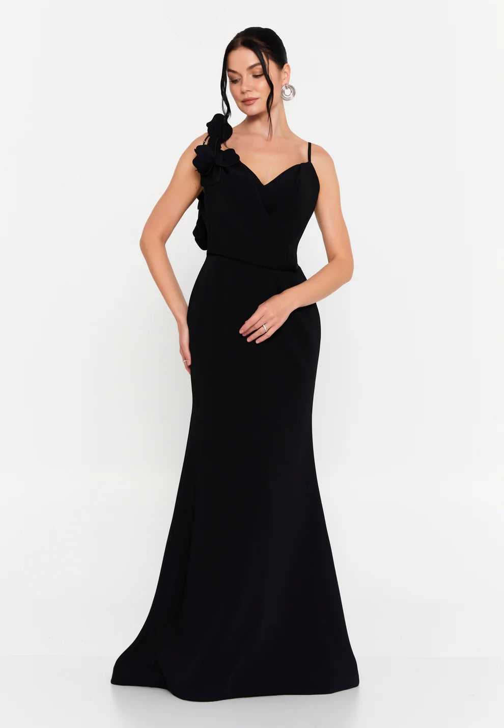 One-Shoulder Regular Evening Dress