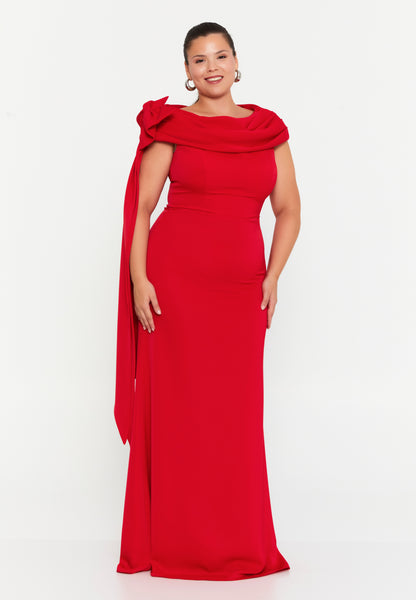 Sleeveless Maxi Viscose Mermaid Plus Size Wedding Guest Dress