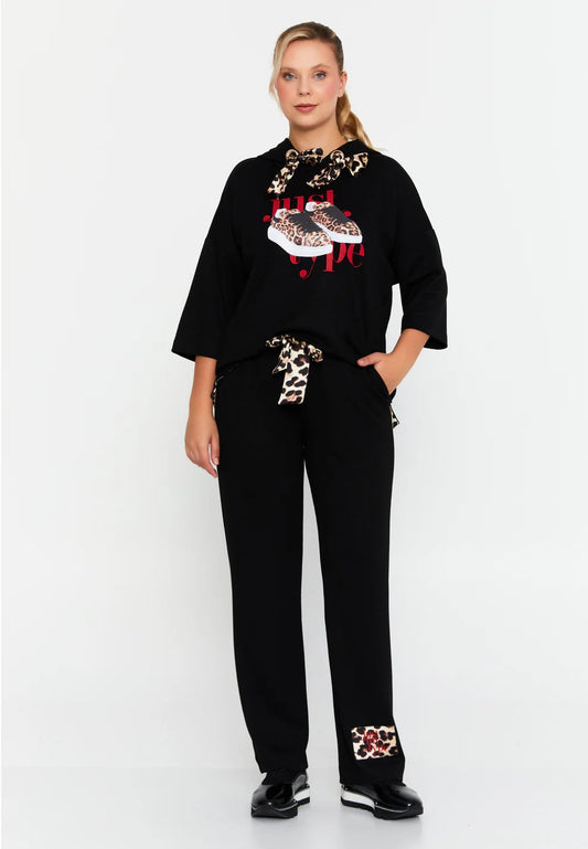 Cotton Printed Plus Size Two-Piece Outfit