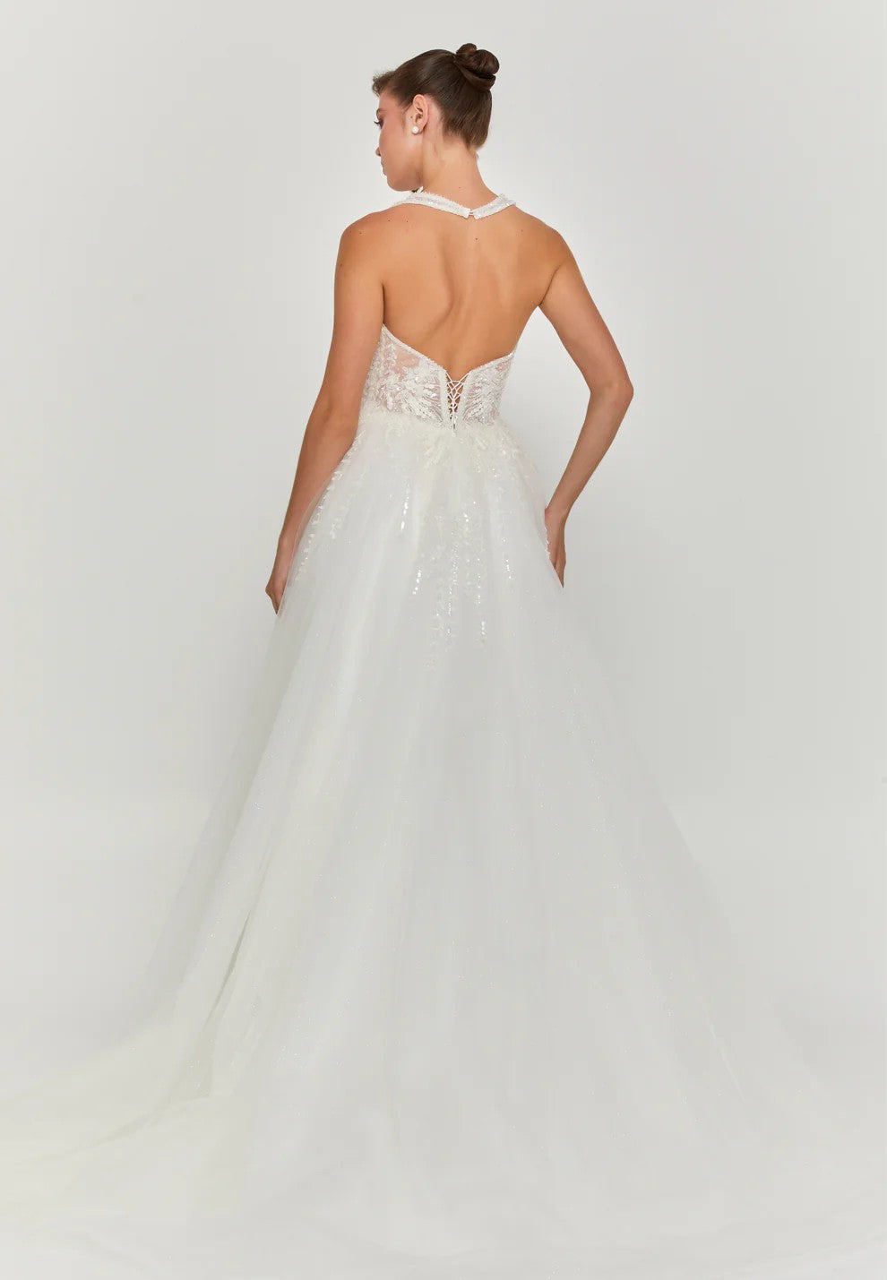 Sleeveless Maxi Tulle Regular Wedding Dress