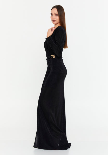 Long Sleeve Maxi Lycra Mermaid Regular Evening Dress